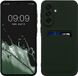 kwmobile Samsung Galaxy A56 5G hoesje met pasjeshouder - TPU case donkergroen
