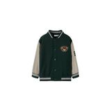 NAME IT MINI sweatvest met patches - donkergroen