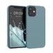 kwmobile hoesje compatibel met Apple iPhone 12 mini hoesje - Zachte case voor smartphone - Back cover in Arctische nacht