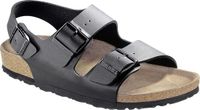 Birkenstock Dames Milano Platte Sandalen - Zwart