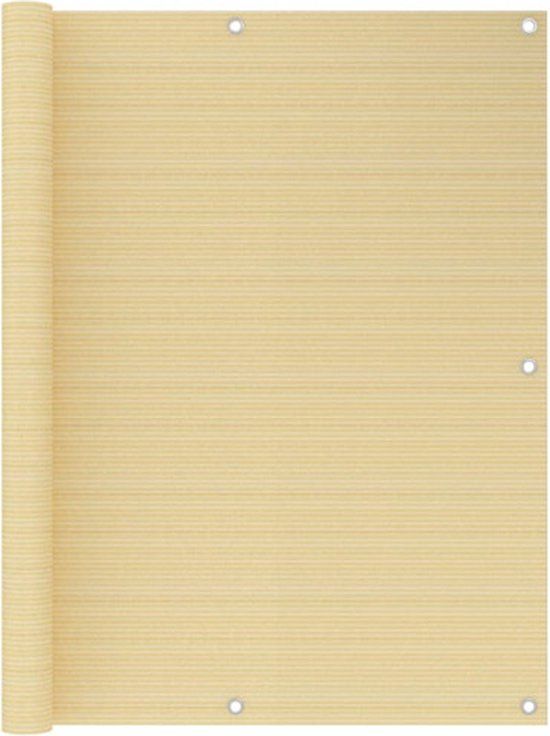 vidaXL Balkonscherm 120x400 cm HDPE Beige