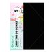 Verpakking Folio-overhemden met klep en elastieken, zwart, 5 stuks