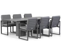 Santika Furniture Santika Zaga/Graniet 220 cm dining tuinset 7-delig