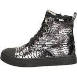 Shoesme Bikerboots Meisjes Old Silver Leer Maat 26