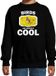 Bellatio Decorations Shoppartners Bv Dieren vogels sweater zwart kinderen - birds are serious cool trui jongens/ meisjes - cadeau blauwborst vogel/ vogels liefhebber - kinderkleding / kleding 122/128