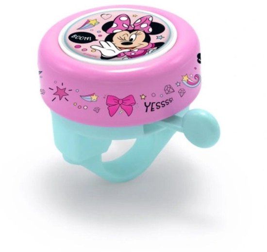 4KidsOnly Disney Minnie Mouse Fietsbel Meisjes Roze/lichtblauw