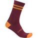 Castelli Chaussettes Originale 18 Bordeaux Foncé Orange Vif, Taille S/M