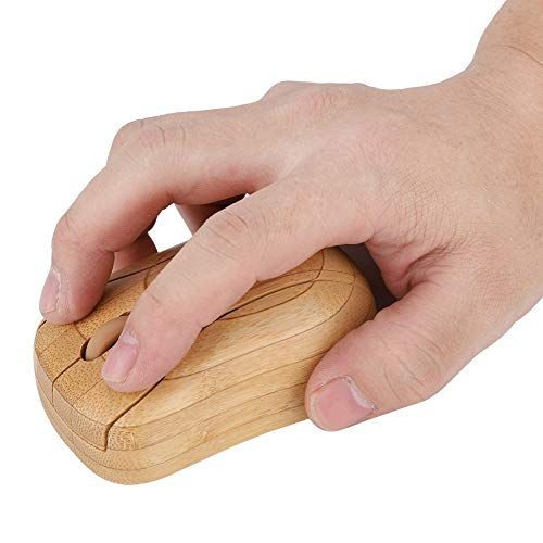 Topiky Draadloze muis - USB 2.4 GHZ - DPI1600 - Bamboemuis - PC/Laptop/Notebook/Tablet