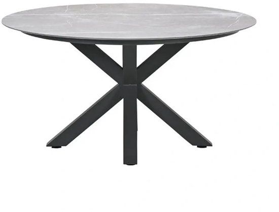 Garden Impressions Lowland Tuintafel Carbon Black - Ø120 cm