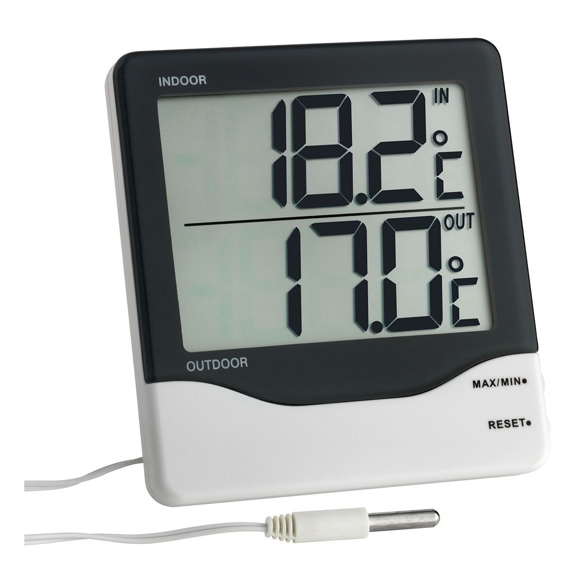 TFA 30.1011 - Insteekthermometer - Zwart, Wit
