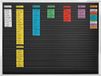 Magnetoplan Insteekplanner - 61 Stroken - 960 x 774 mm - Zwart