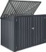 In And OutdoorMatch Conversion Conteneur Xander - Gris Foncé - 112-131x173x101 cm - Acier