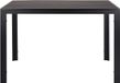 Table de jardin 110 cm – Plateau en WPC – Cadre en aluminium – Rectangulaire – Résistant aux intempéries – Convient pour balcon, terrasse et jardin