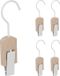 Merkloos Relaxdays Laarzenknijpers - Set van 5 - Metaal & Hout - Wit/Lichtbruin