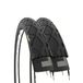 Ecovelò Banden 26 x 1,50 (40-559) Slick banden voor MTB Mountainbike Hybrid, 2 unisex volwassenen, zwart, eenheidsmaat