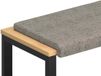 vidaXL Coussin de banc suédine gris clair 110 cm