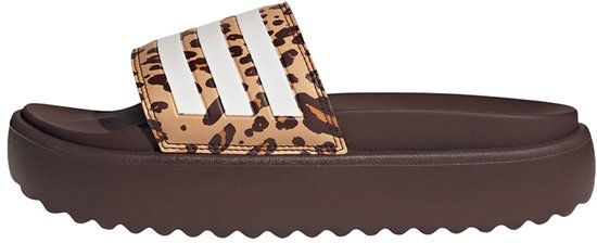 adidas Sportswear adilette Platform Slides - Dames - Bruin - Maat 43