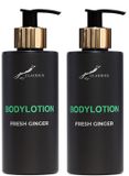 Claudius Cosmetics B.V. Bodylotion Fresh Ginger 300 ml - gouden pomp - 2 stuks