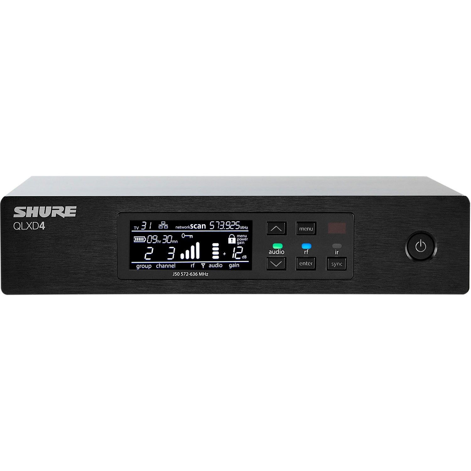 Shure QLXD4-S50 Wireless Receiver (823-832 & 863-865 MHz)