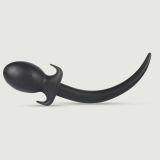 Doggy Tail Bouchon de cul moyen - Noir