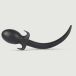 Doggy Tail Bouchon de cul moyen - Noir