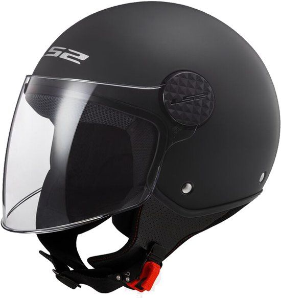 LS2 OF558 Sphere II Solid Mat Zwart Jethelm - Helm