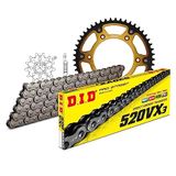 Kettingset DID Kettingset Stealth 520VX3 / 118 clipslot goud voor KTM Duke SX EXC RACING SX-F Racing LC4 EGS Super Competition RC EXC-F 150-520 cc