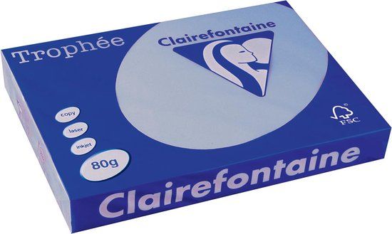 Clairefontaine Trophée Pastel, gekleurd papier, A3, 80 g, 250 vel, lavendel