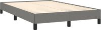 vidaXL Bedframe Stof Donkergrijs 120x190 cm