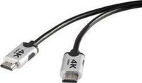 SpeaKa Professional SP-6344140 HDMI-kabel HDMI Aansluitkabel HDMI-A-stekker, HDMI-A-stekker 3.00 m Zwart 4K UHD, Audio
