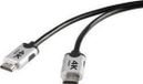 SpeaKa Professional SP-6344140 HDMI-kabel HDMI Aansluitkabel HDMI-A-stekker, HDMI-A-stekker 3.00 m Zwart 4K UHD, Audio