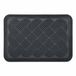 Merkloos Relaxdays Deurmat - vlecht - 60x40 cm - polypropyleen - antislip - grijs