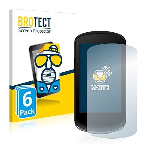 brotect 6x Antireflecterende Beschermfolie compatibel met Garmin Edge 1040 Anti-Glare Screen Protector, Mat, Ontspiegelend