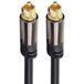 PremiumCord Optische audiokabel Toslink 5 m, buitendiameter: 6 mm, HQ audio, gesoldeerd, kleur zwart, zilver, goud