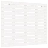 VidaXL Hoofdbord wandmontage 96x3x63 cm massief grenenhout wit