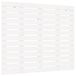 VidaXL Hoofdbord wandmontage 96x3x63 cm massief grenenhout wit