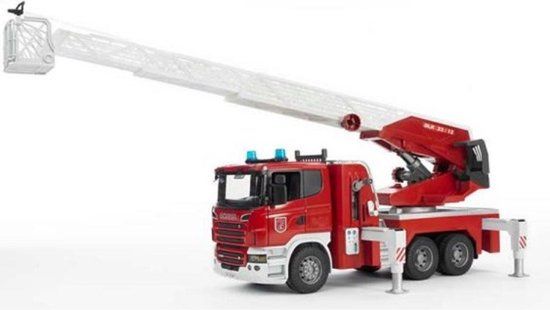 Bruder Scania R-Serie Brandweerwagen met Waterpomp - Speelgoedauto