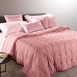 Caleffi 69462 Microfiber Mia Warm Deken Overgangsdeken voor tweepersoonsbed bed, roze