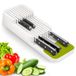 Porte-couteaux double couche pour plateaux de cuisine