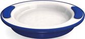 Adhome assiette chauffante mélamine - 25,5cm - bleu