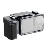 NEEWER Kooi en zijgreep, compatibel met DJI Osmo Action 5 Pro/4/3, Vlogging beschermende metalen video-installatie met magnetische adapterbevestiging, koude schoensluiter verlengstang, donkergrijs