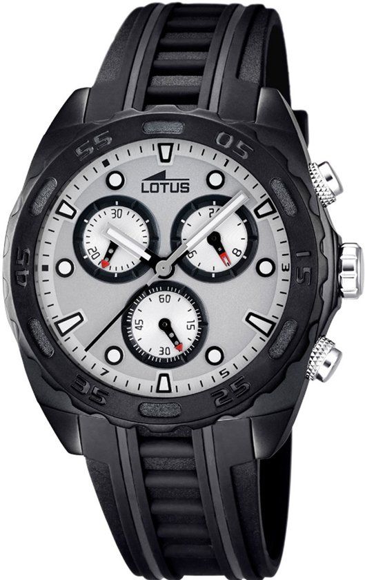 LOTUS Marc Marquez L18159/1 - Horloge - Rubber - Zwart - 43 mm