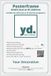 yd. Cadre pour affiche 61x91,5 cm Blanc Brillant Plastique Paris
