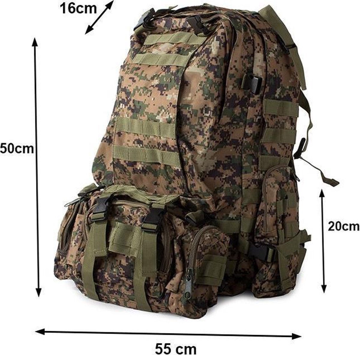 Robas Survival militaire rugzak , 48.5 liter.