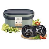 GARANTIA NOVA seau à biodéchets 5 litres agave / gris graphite