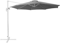 Beliani Parasol - 300 cm - antraciet met witte paal - SAVONA