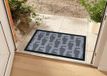 Tapeso Design deurmat katten wasbaar 30°C - grijs 45x75 cm