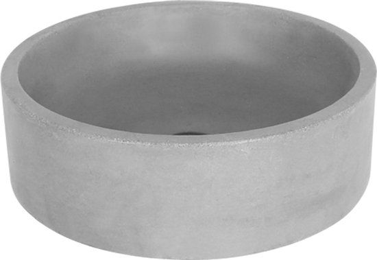 Differnz Marba Waskom - Rond - Beton - Lichtgrijs - 42 x 42 x 13 cm