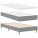vidaXL Boxspringbed met matras Lichtgrijs 100 x 200 cm Stof