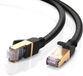 Ugreen Nw107 Ronde Ethernet Rj45-Netwerkkabel, Cat.7, Stp, 3 M (Zwart)